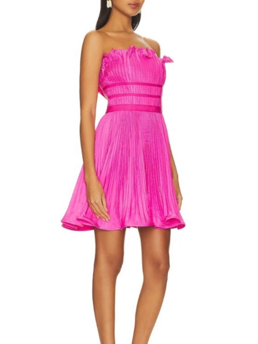 AMUR Lorena Strapless Mini Dress Rosey Pink Size 4 NWT